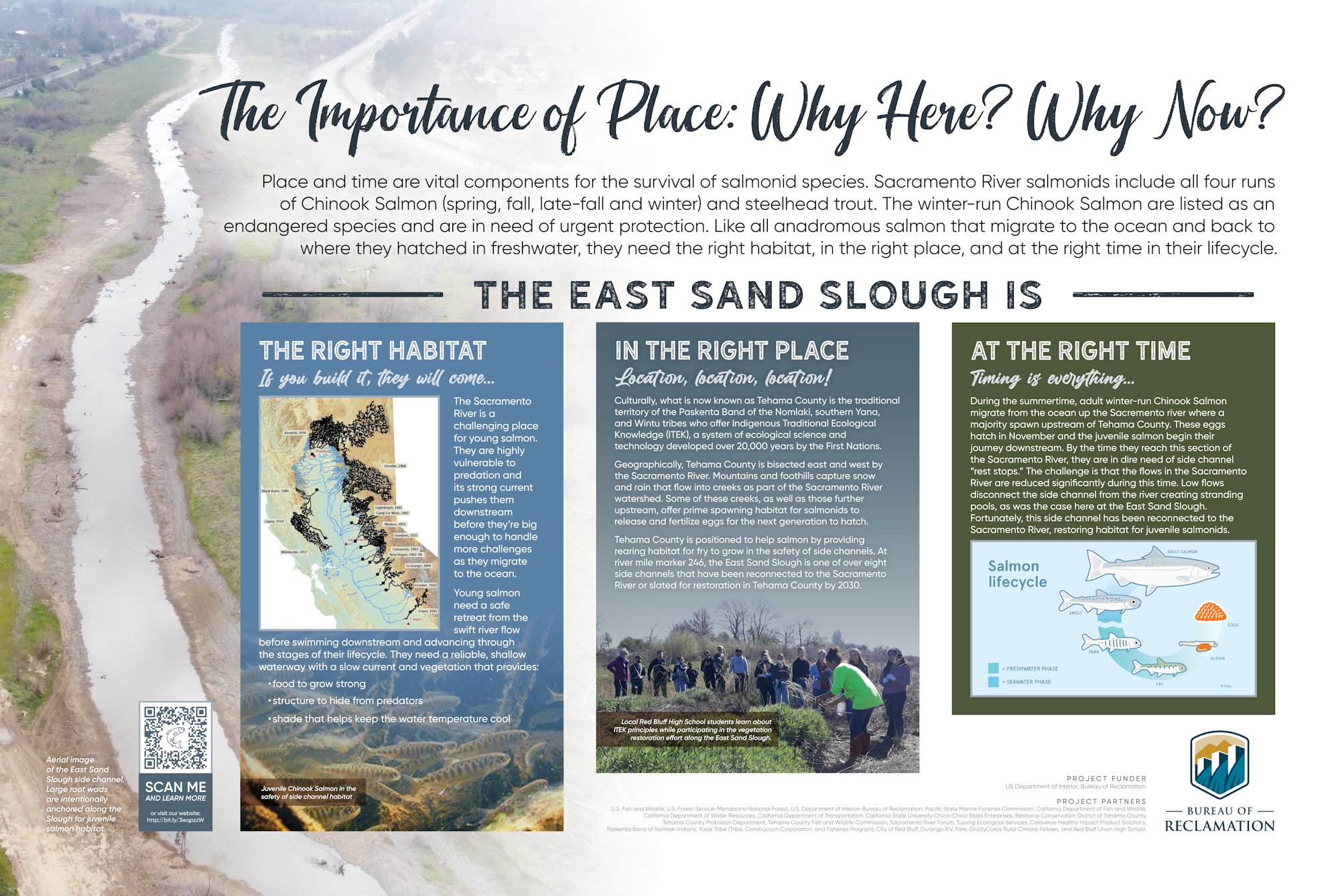 For accessible version, see East Sand Slough Interpretive Signs.pdf linked at the bottom of this page