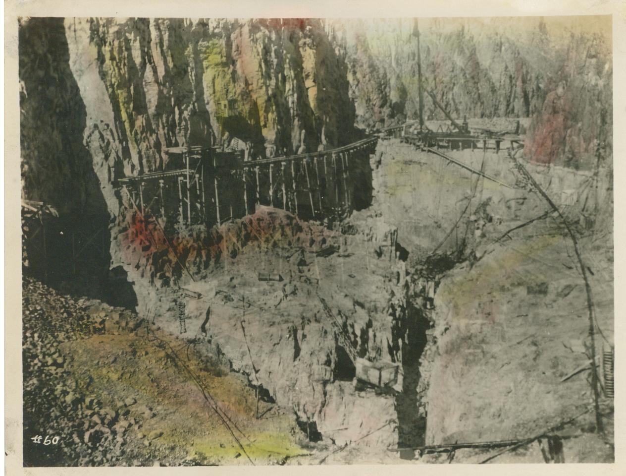 May contain: cliff, outdoors, nature, painting, art, and rock