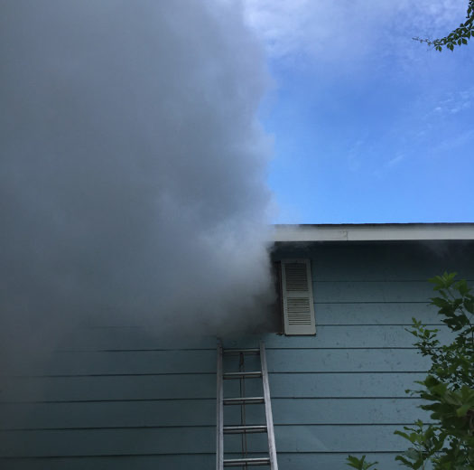 May contain: House, House Fire, Smoke