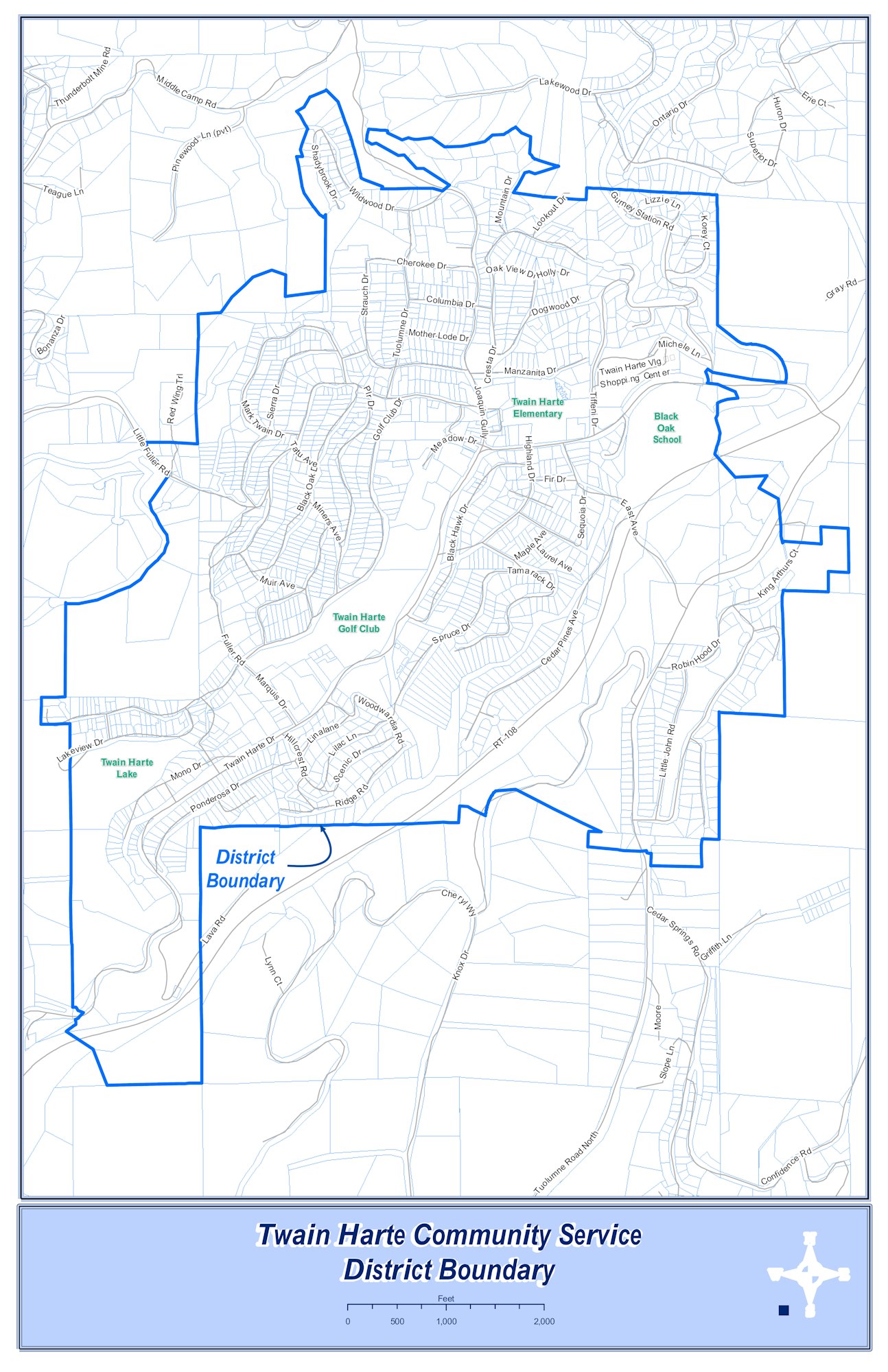 Boundary map outline