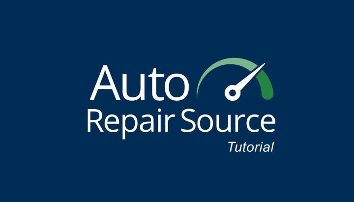 "Auto Repair Source Tutorial" text with a speedometer graphic on a blue background.