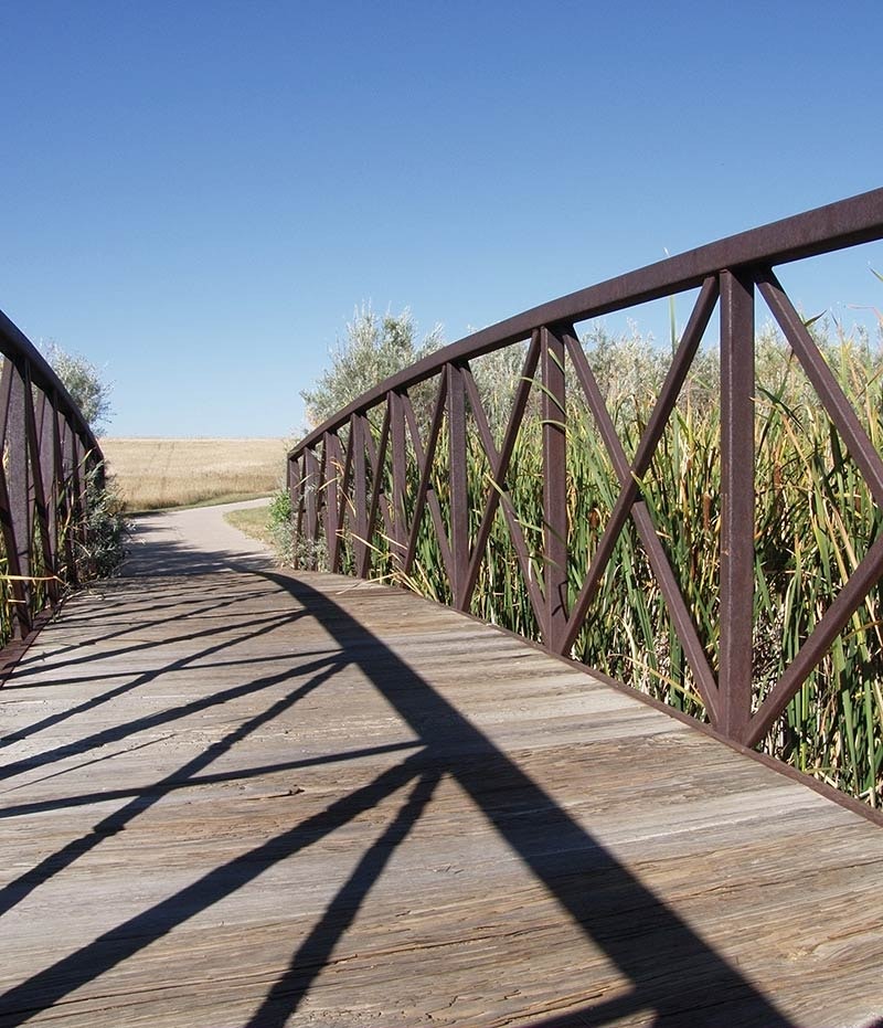 May contain: boardwalk, bridge, path, trail, outdoors, nature, walkway, waterfront, and water