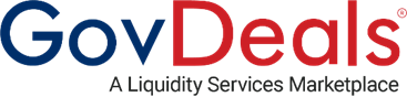 GovDeals logo in blue and red.