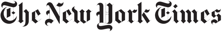 The logo of "The New York Times" newspaper.
