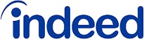 The logo of "Indeed," a popular job search engine.