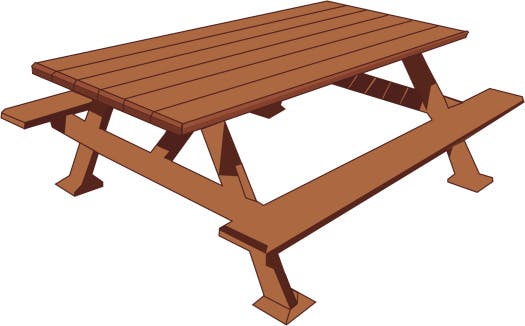 May contain: furniture, table, coffee table, and bench