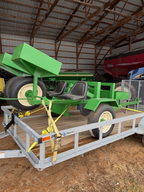Kanabec SWCD Tree planter on the trailer that is included for transport with rental.