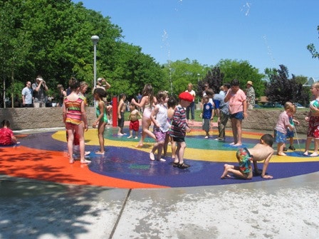 May contain: person, human, and outdoor play area