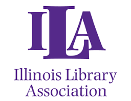 Logo of the Illinois Library Association with the initials "ILA" in purple.