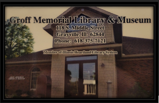 Groff Memorial Library & Museum, 118 S. Middle Street, Grayville, IL, 62844. Phone: 618-375-7121. Part of Illinois Heartland Library System.