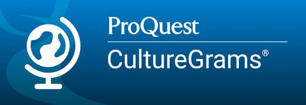 The image features the logo for ProQuest CultureGrams, a resource for cultural and geographical information.