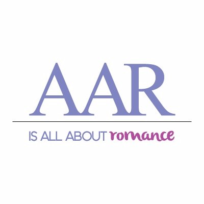 Text "AAR" with "IS ALL ABOUT romance" below it in purple and pink letters.