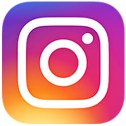 Instagram app logo with a gradient background.