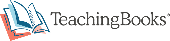Logo with an open book illustration next to the text "TeachingBooks®".