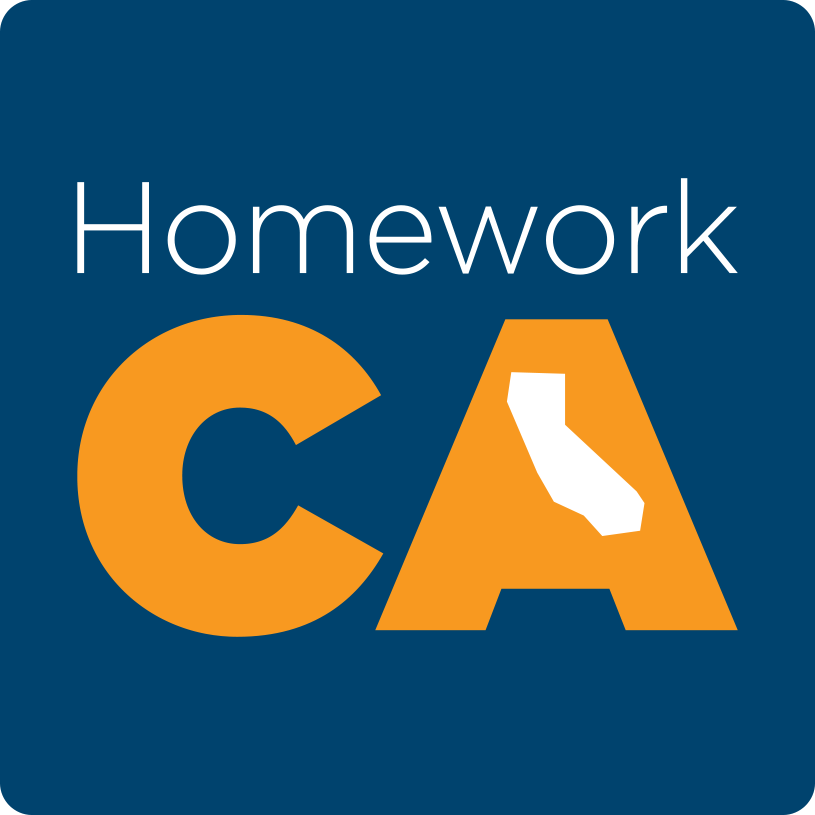 The image features a logo for "Homework CA."
