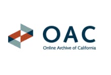 Logo with letters "OAC" and text "Online Archive of California" with a geometric design on the left.