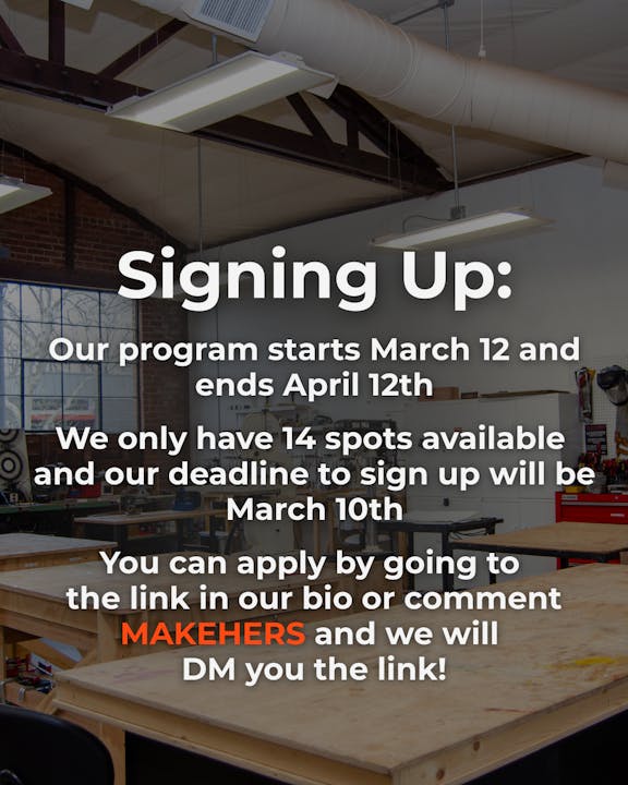 Sign up for a program starting March 12 and ending April 12. Limited to 14 spots; deadline is March 10. Apply via bio link or comment.