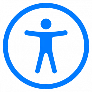 That's the accessibility icon for a generic person within a circle, often used to signify inclusivity or accessibility.