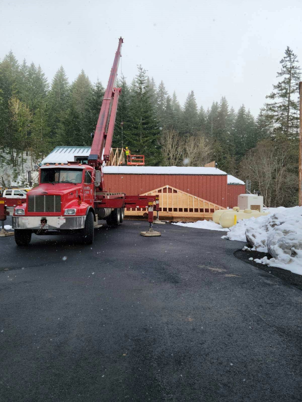 construction of new roof at station 32.