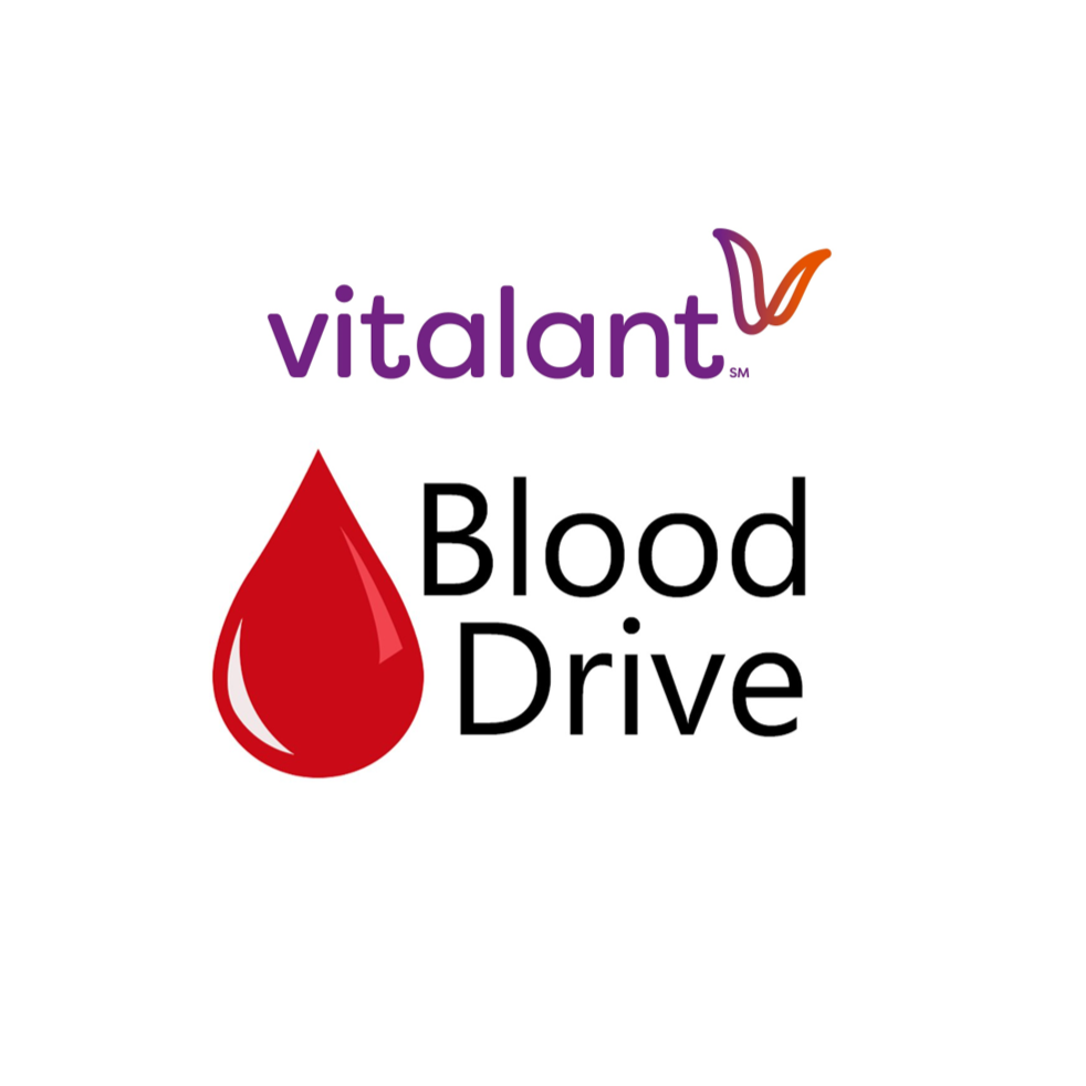 The image features the Vitalant logo and promotes a Blood Drive event.