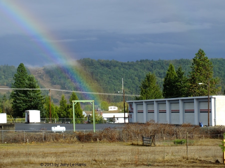 May contain: nature, outdoors, sky, and rainbow