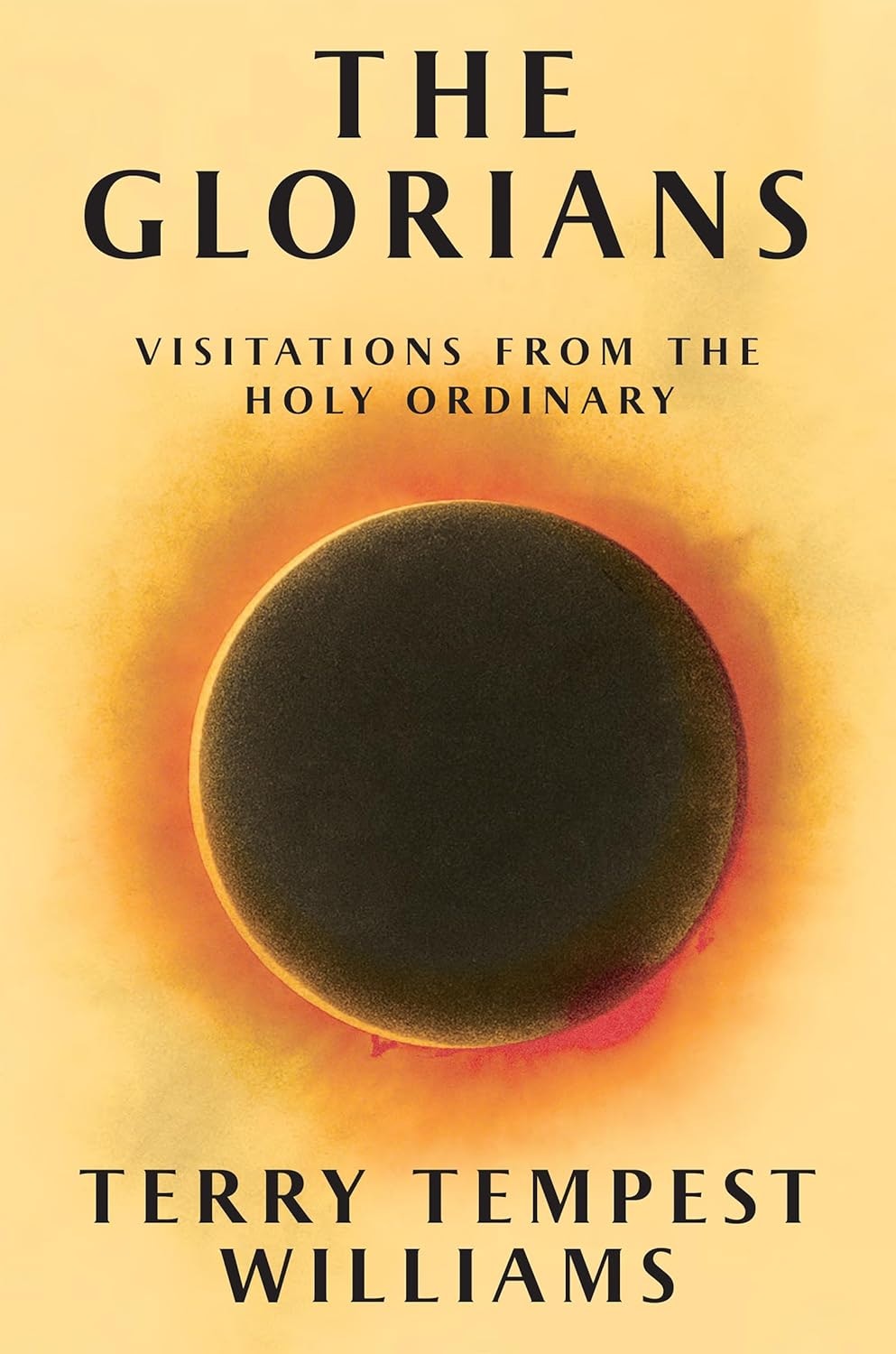 The image features the book "The Glorians: Visitations from the Holy Ordinary" by Terry Tempest Williams, with a celestial design.