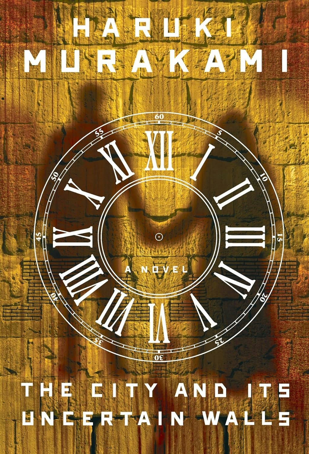 A book cover featuring a clock and the title "The City and its Uncertain Walls" by Haruki Murakami.