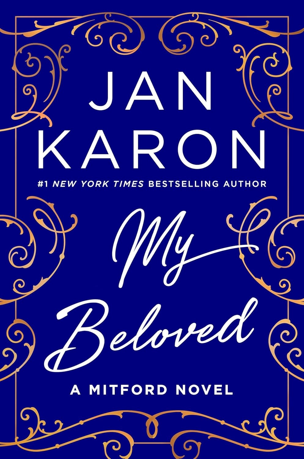 Cover of "My Beloved" by Jan Karon, a Mitford novel, with decorative borders.