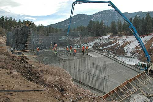 Photo of reservoir under construction