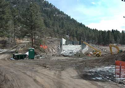 Photo of construction equipment, construction site