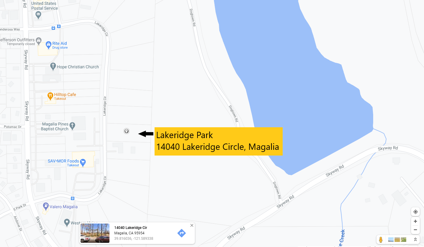 Lakeridge Park Location Map