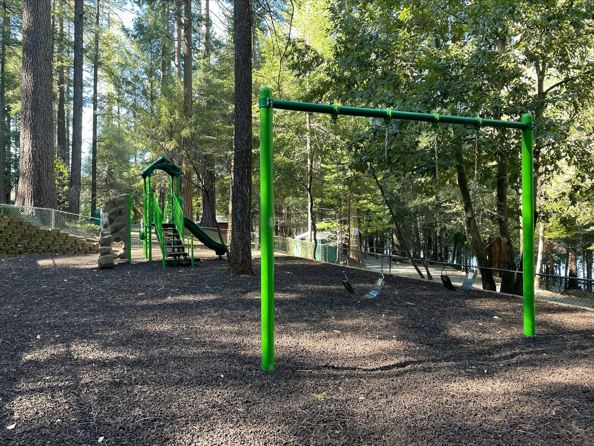 May contain: play area, playground, and gate