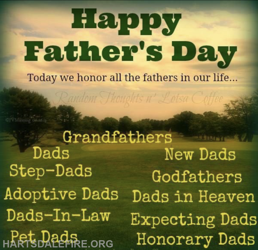 A Father's Day tribute honoring various father figures, including dads, grandfathers, step-dads, and more.
