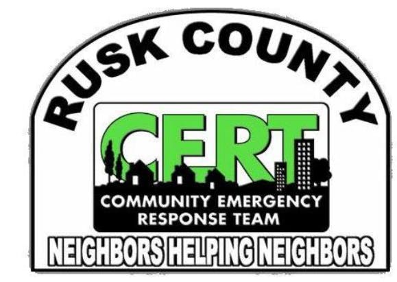 Rusk County CERT logo