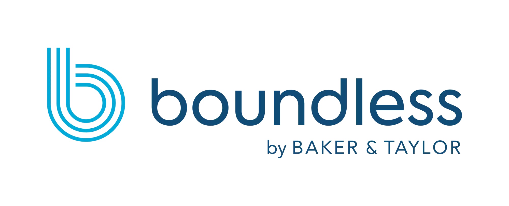 Logo with a stylized "b" and the text "boundless by BAKER & TAYLOR."