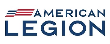 The image features the logo of the American Legion, featuring red, white, and blue elements in a bold design.