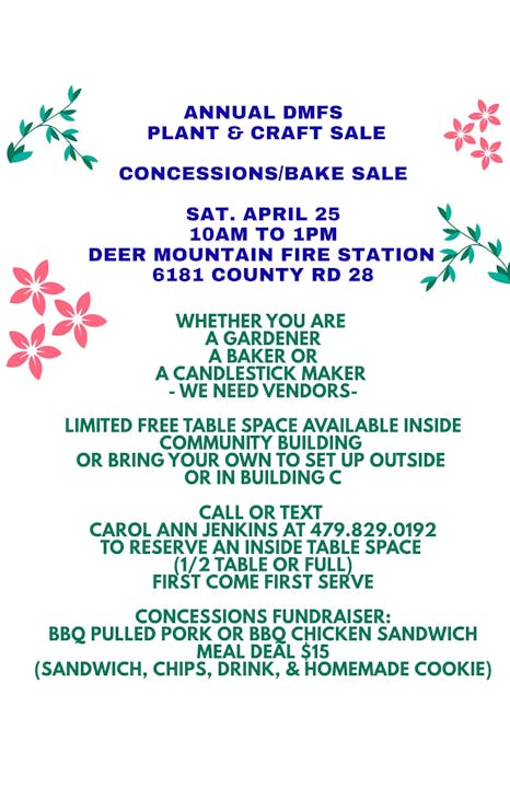 Annual DMFS Plant & Craft Sale