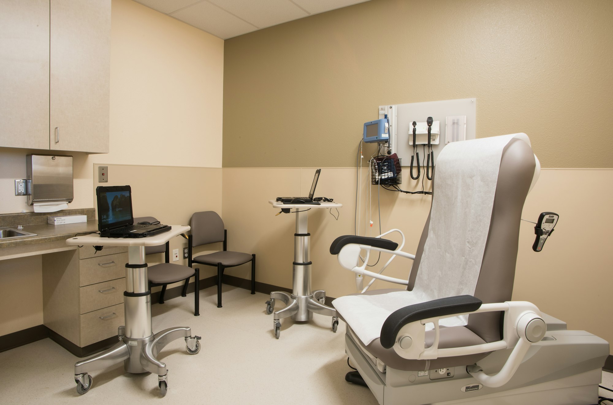 May contain: clinic, hospital, operating theatre, chair, and furniture