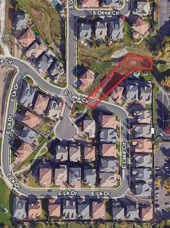 Aerial shot of MMD specifying the work zone