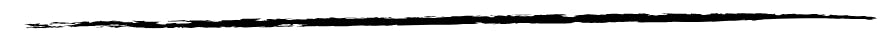 A horizontal black ink brush stroke on a white background.