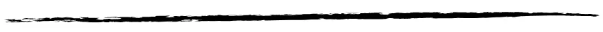 A horizontal black ink brush stroke on a white background.