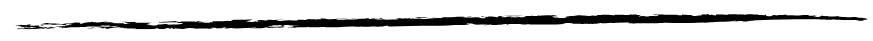 A horizontal black ink brush stroke on a white background.