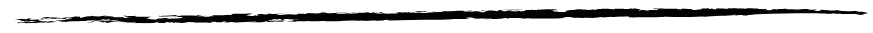 A horizontal black ink brush stroke on a white background.