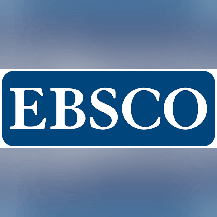 Logo of EBSCO, a provider of research databases, e-journals, magazine subscriptions, and eBooks.