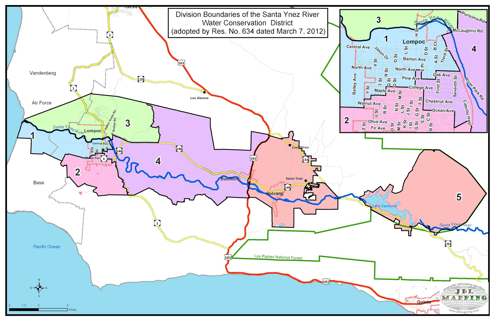 Division boundaries of SYRWCD
