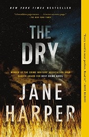 A book cover titled "The Dry" by Jane Harper, with a background suggesting a parched landscape.
