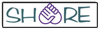 A logo with the word "SHARE" and stylized hands forming the shape of a heart above the letter H.