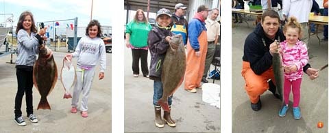 May contain: human, person, apparel, pants, clothing, sea life, animal, fish, flounder, and halibut