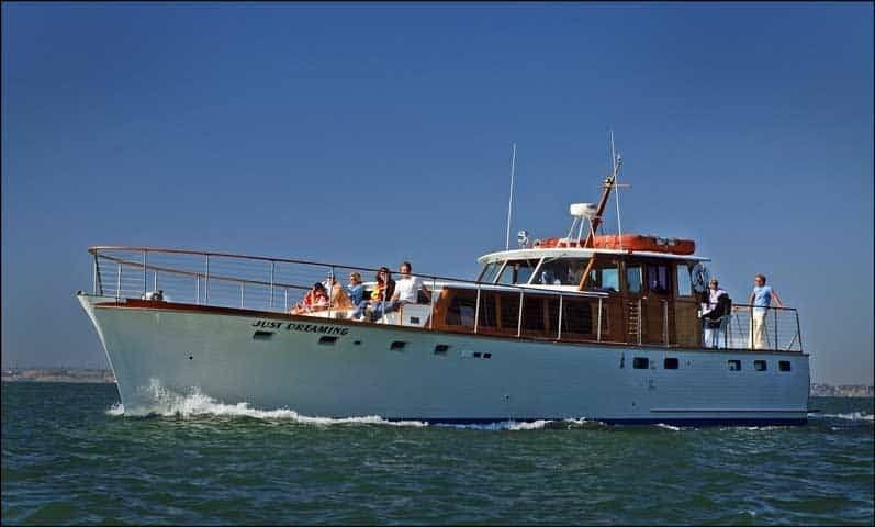 May contain: transportation, boat, vehicle, yacht, person, and human