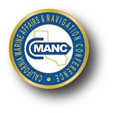 California Marine Affairs & Navigation Conference logo with state outline and acronym "CMANC".